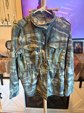 Thread & Supply Green Camouflage Jacket